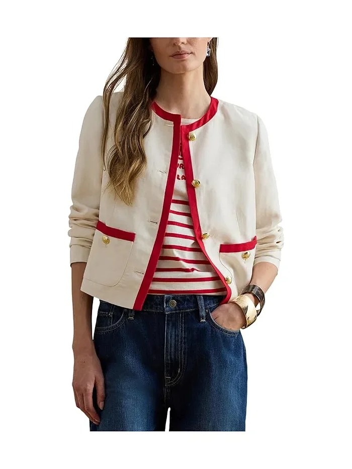 Жакет двухцветный Twill Blazer Lauren Ralph Lauren — 1
