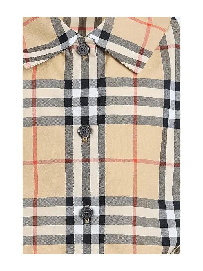 Топ Mabel Check Button Burberry Kids — 3