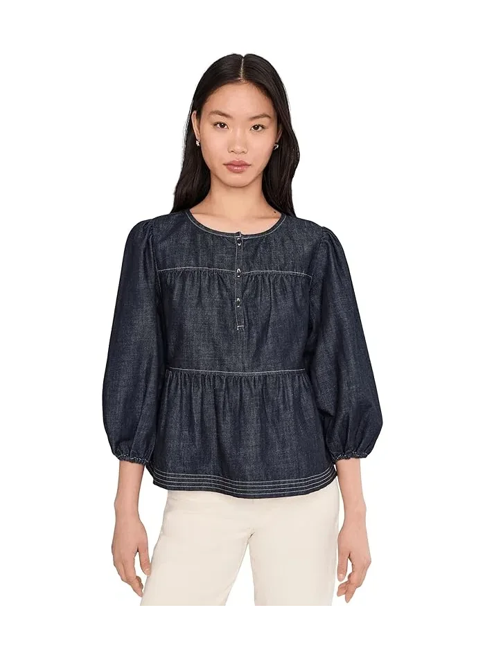 Джинсовая блуза с пуговицами By Your Side Denim Top Sanctuary, Rambler Camo — 1