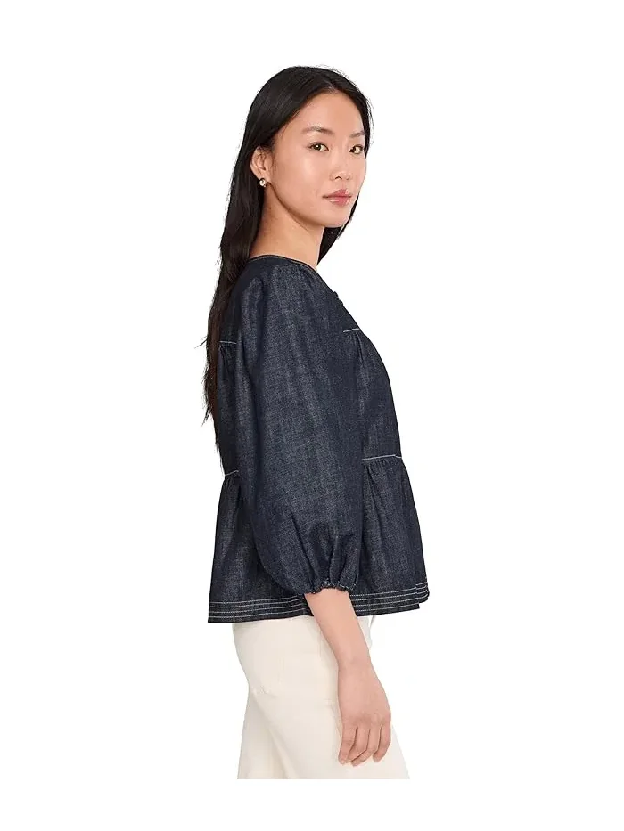 Джинсовая блуза с пуговицами By Your Side Denim Top Sanctuary, Rambler Camo — 3