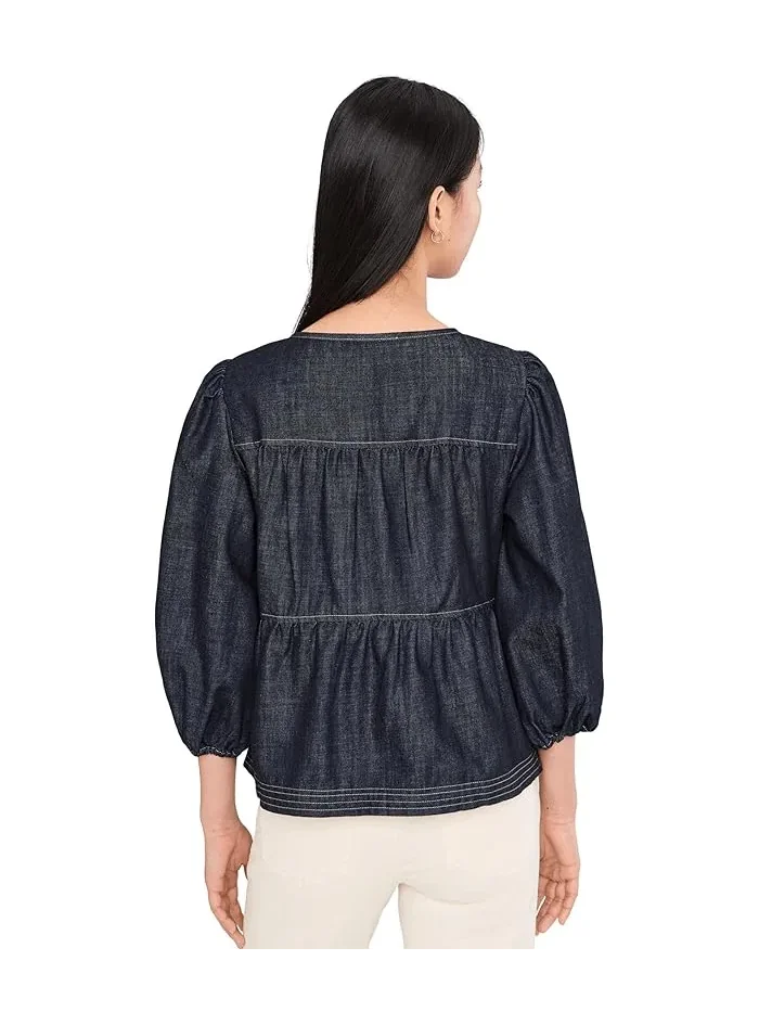 Джинсовая блуза с пуговицами By Your Side Denim Top Sanctuary, Rambler Camo — 4