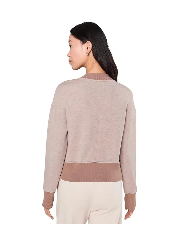 Свитшот укороченный Philippe Varley, Taupe Marl / Ginger Snap — 4