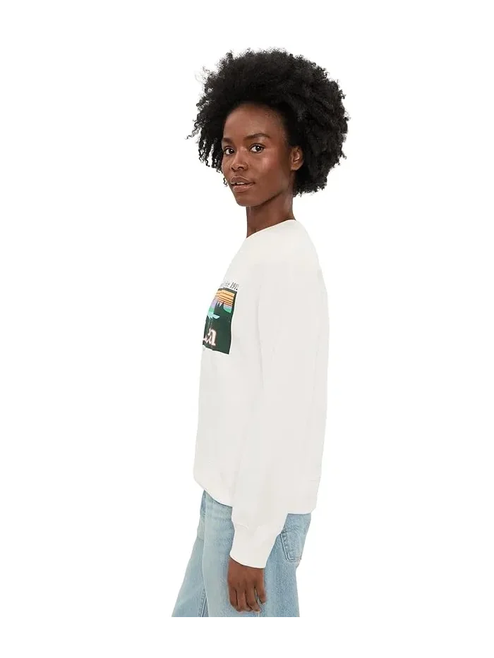 Свитшот с логотипом свободный крой Essential Logo Crew L.L.Bean — 3