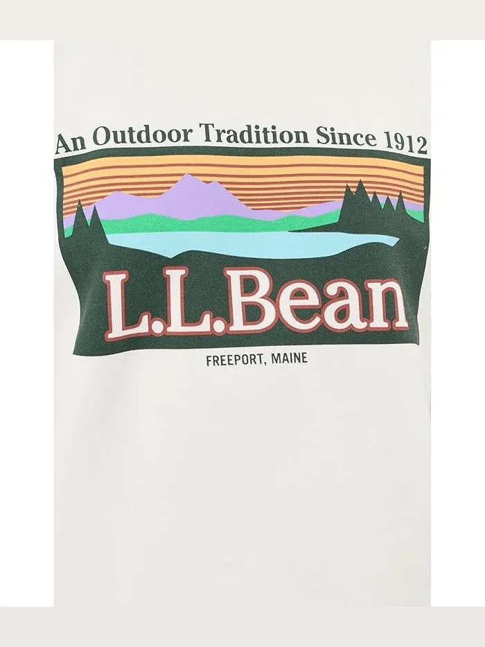 Свитшот с логотипом свободный крой Essential Logo Crew L.L.Bean — 5
