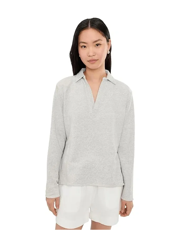 Свитшот поло французский терри French Terry Polo Sweatshirt tasc Performance — коричневый