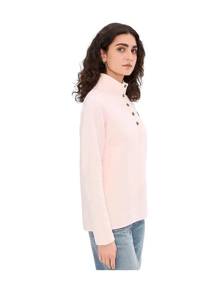 Худи L.L.Bean Lakewashed Double-Knit 1/4 Snap — изображение 3 из 5, бледный розовый