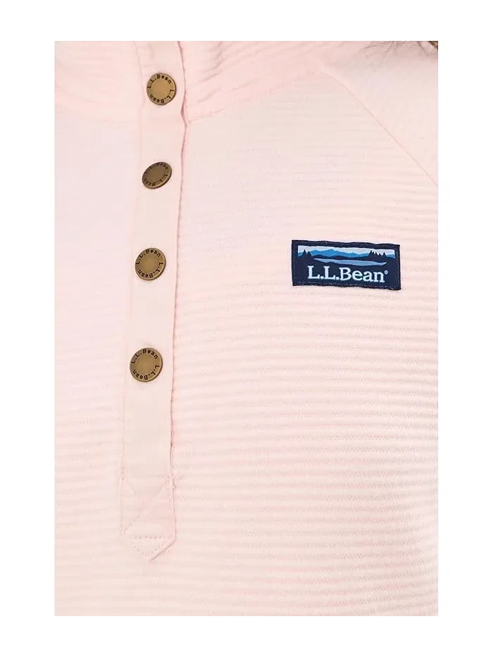 Худи L.L.Bean Lakewashed Double-Knit 1/4 Snap — изображение 5 из 5, бледный розовый
