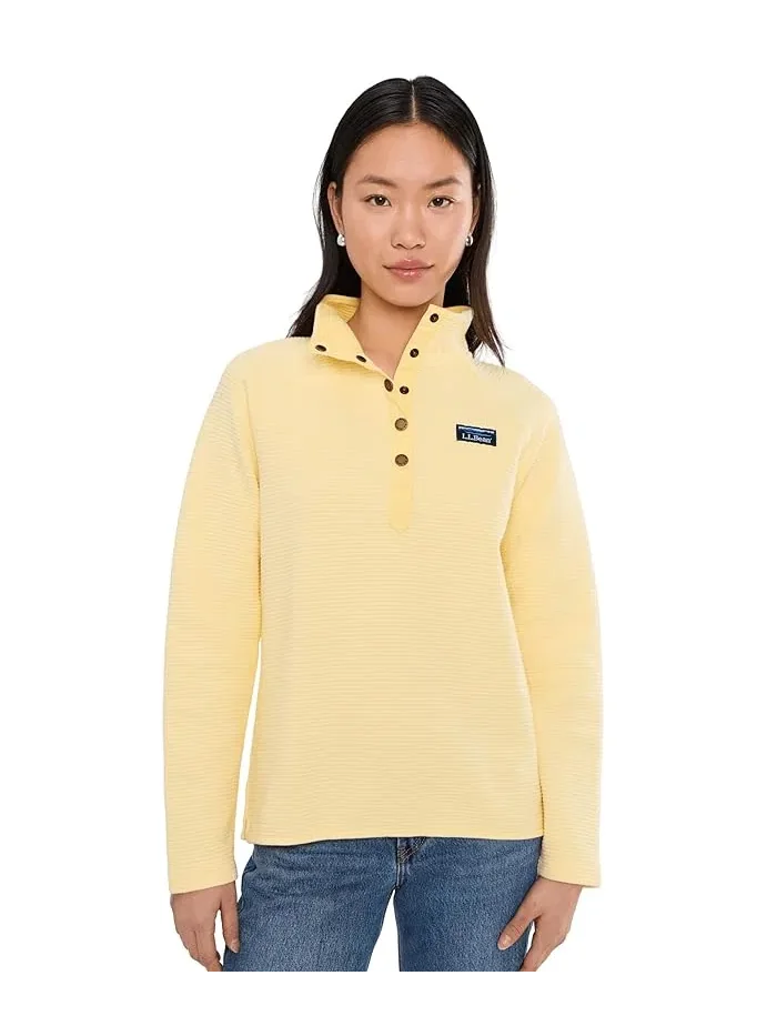 Свитшот с четверть-застежкой Lakewashed Double-Knit 1/4 Snap L.L.Bean — 1