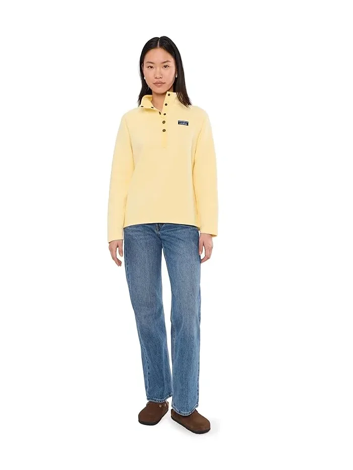 Свитшот с четверть-застежкой Lakewashed Double-Knit 1/4 Snap L.L.Bean — 2