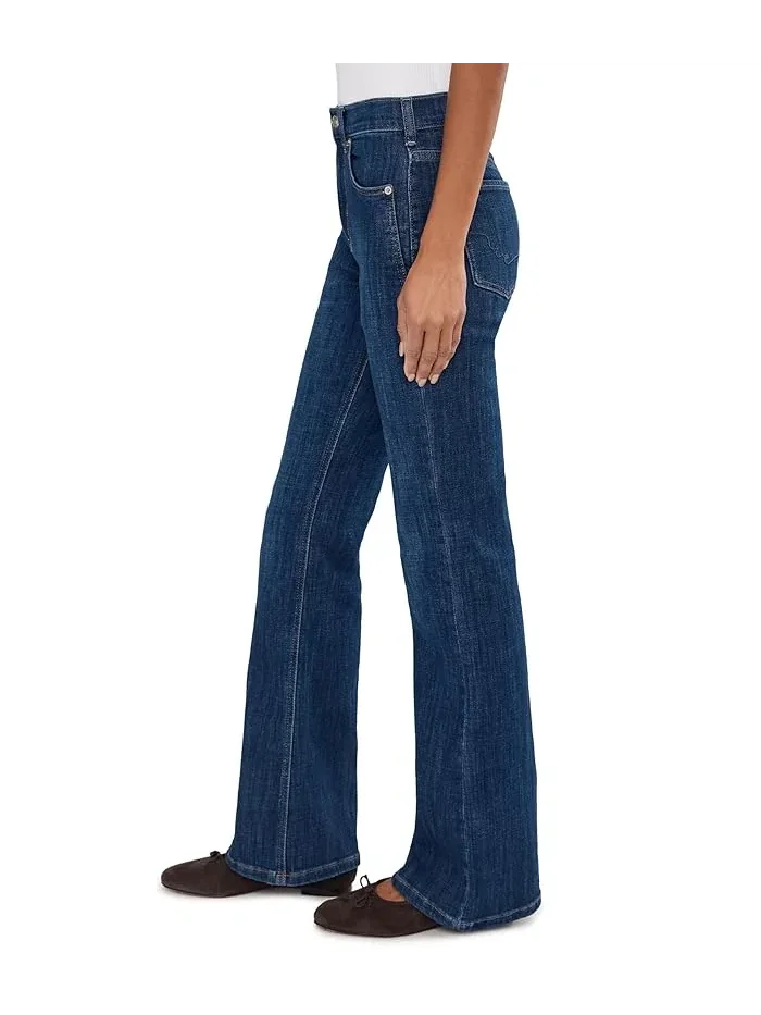 Джинсы высокие прямые Double Knot Free People, Aegean — 3