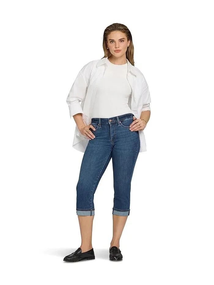 Джинсы укороченные с манжетами Marilyn Crop Cuff NYDJ — 2
