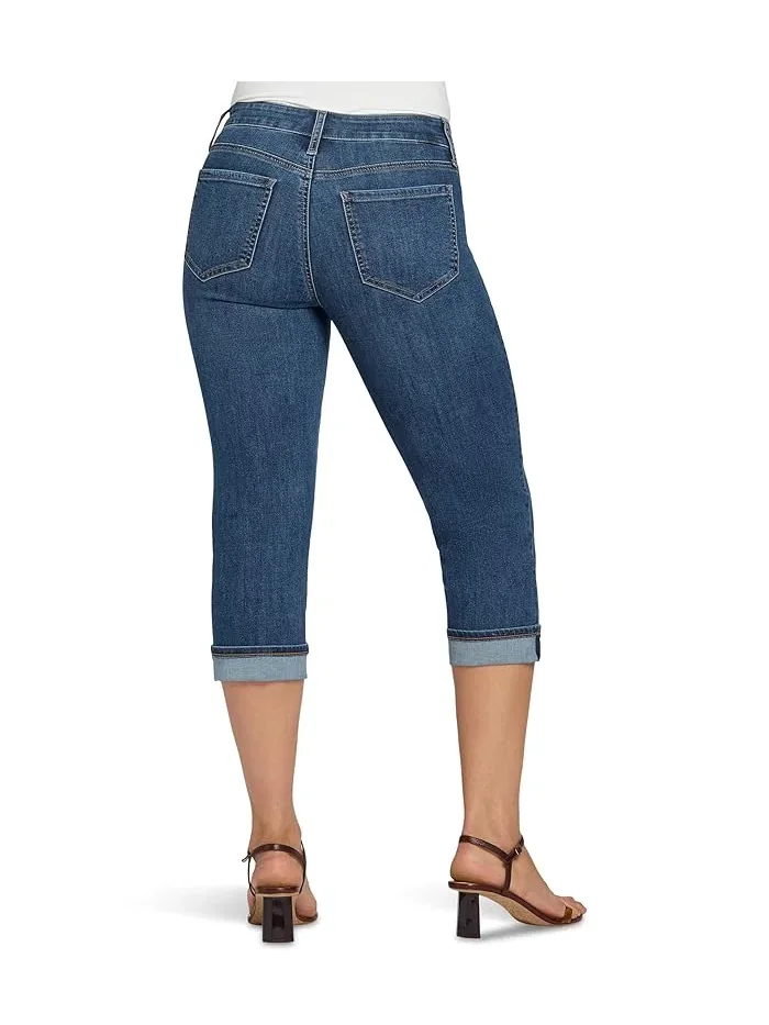 Джинсы укороченные с манжетами Marilyn Crop Cuff NYDJ — 4