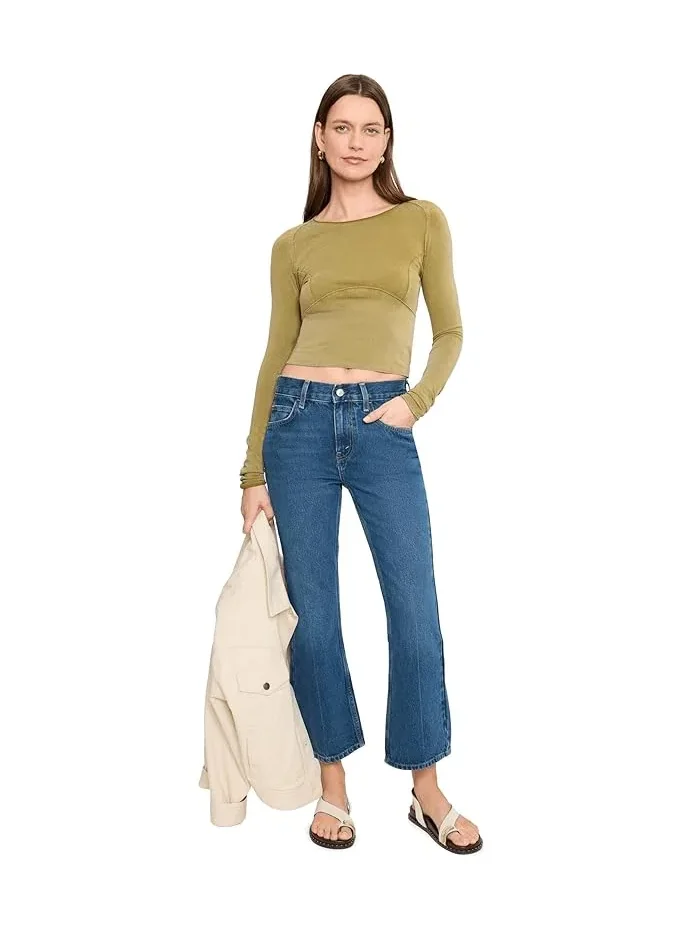 Джинсы кроп расклешенные Elowen Free People — 2