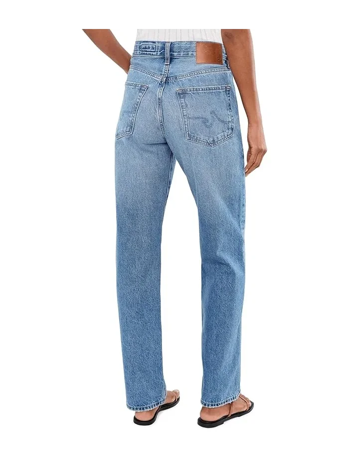 Джинсы прямые узкие Sydney Mid-Rise Stovepipe AG Jeans — 4
