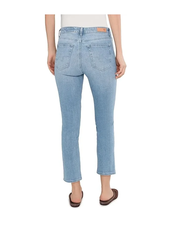 Джинсы Mari Mid-Rise Slim Straight Crop AG Jeans, Cruiser — 4