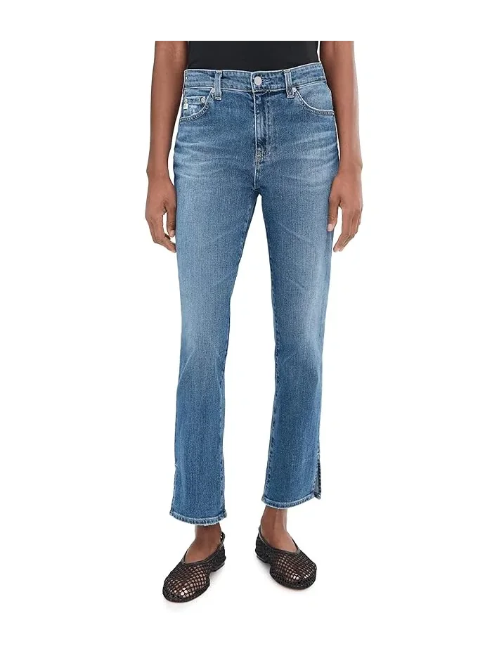 Джинсы Mari Mid-Rise Slim Straight Crop AG Jeans, 15 Years Prague — 1