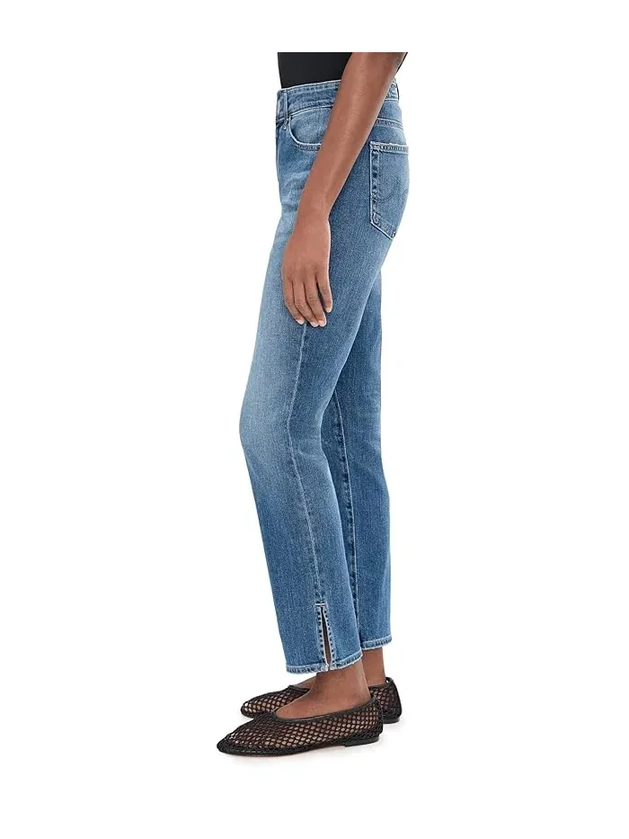 Джинсы Mari Mid-Rise Slim Straight Crop AG Jeans, 15 Years Prague — 3
