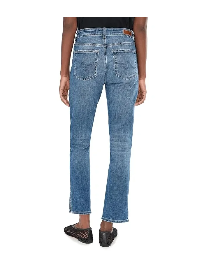 Джинсы Mari Mid-Rise Slim Straight Crop AG Jeans, 15 Years Prague — 4