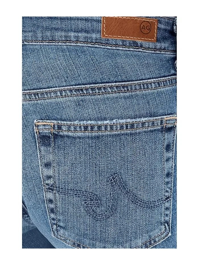 Джинсы Mari Mid-Rise Slim Straight Crop AG Jeans, 15 Years Prague — 5