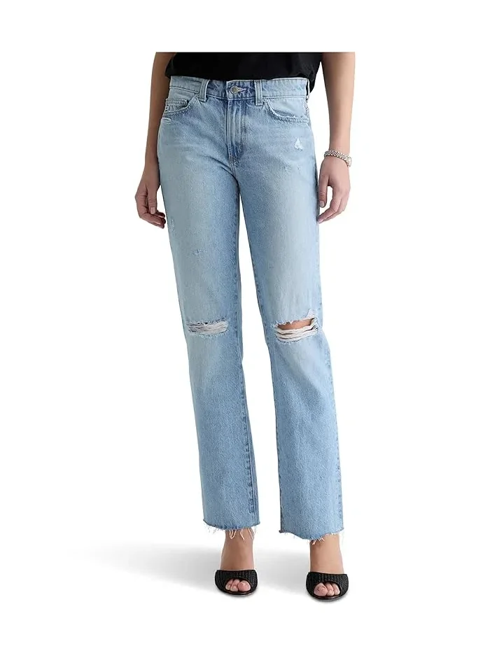 Джинсы прямые низкой посадки Sandra AG Jeans, Soft Focus Destructed — 1