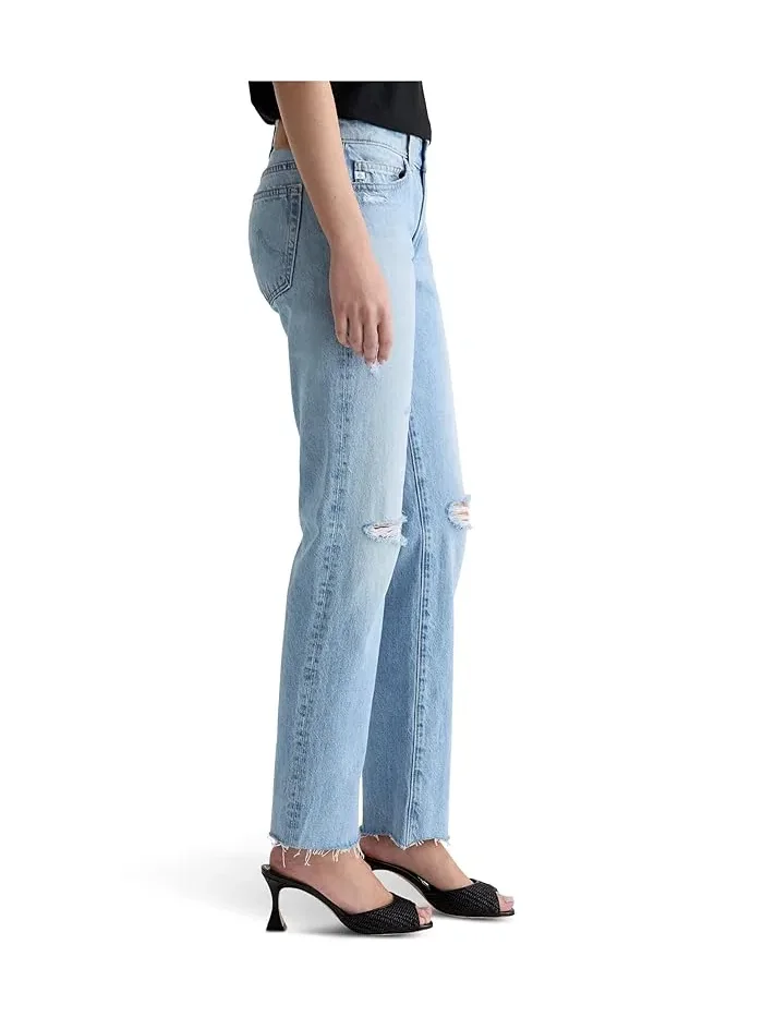 Джинсы прямые низкой посадки Sandra AG Jeans, Soft Focus Destructed — 3