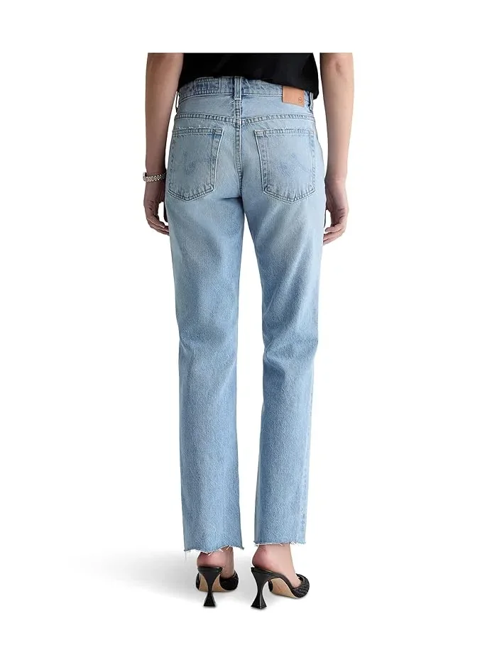 Джинсы прямые низкой посадки Sandra AG Jeans, Soft Focus Destructed — 4