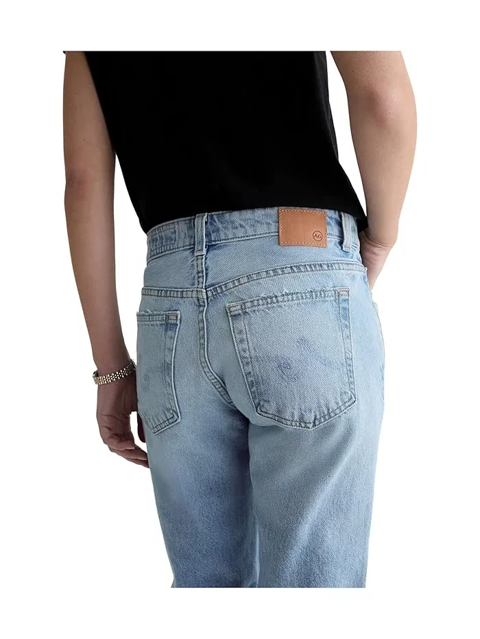 Джинсы прямые низкой посадки Sandra AG Jeans, Soft Focus Destructed — 5