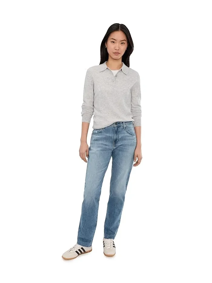 Джинсы расслабленного кроя The Boyfriend Mid-Rise Relaxed Fit AG Jeans — 2