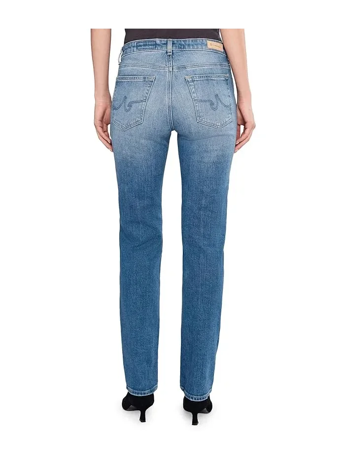 Джинсы Sandra Low Rise Slim Straight AG Jeans, 15 Years Regal — 4