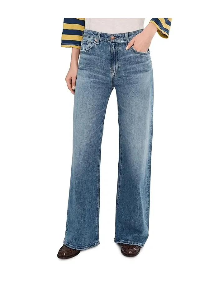 Джинсы Saige Mid-Rise Wide Leg AG Jeans — 1