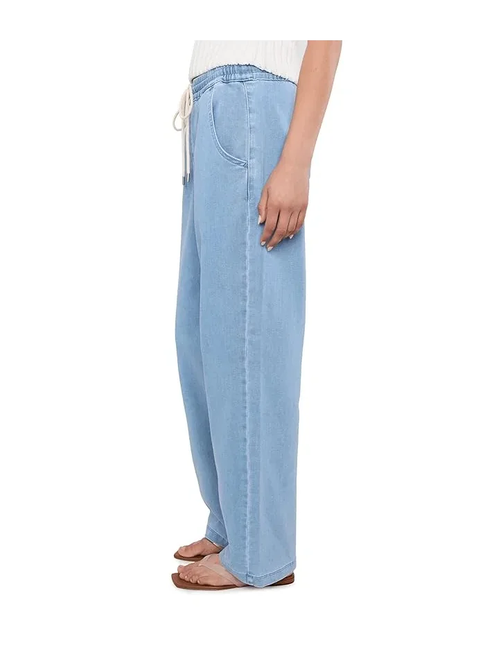 Джинсы прямые на завязке Relaxed Drawstring Pull-On Denim Pants NYDJ — 3