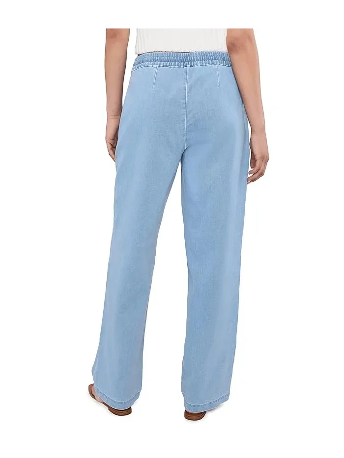 Джинсы прямые на завязке Relaxed Drawstring Pull-On Denim Pants NYDJ — 4