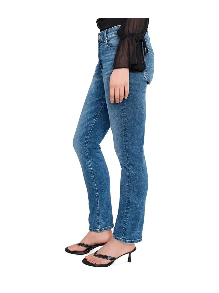 Джинсы Mari Mid-Rise Slim Straight AG Jeans, Charmed — 3