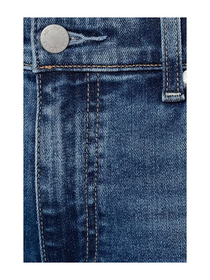 Джинсы Mari Mid-Rise Slim Straight AG Jeans, Charmed — 5