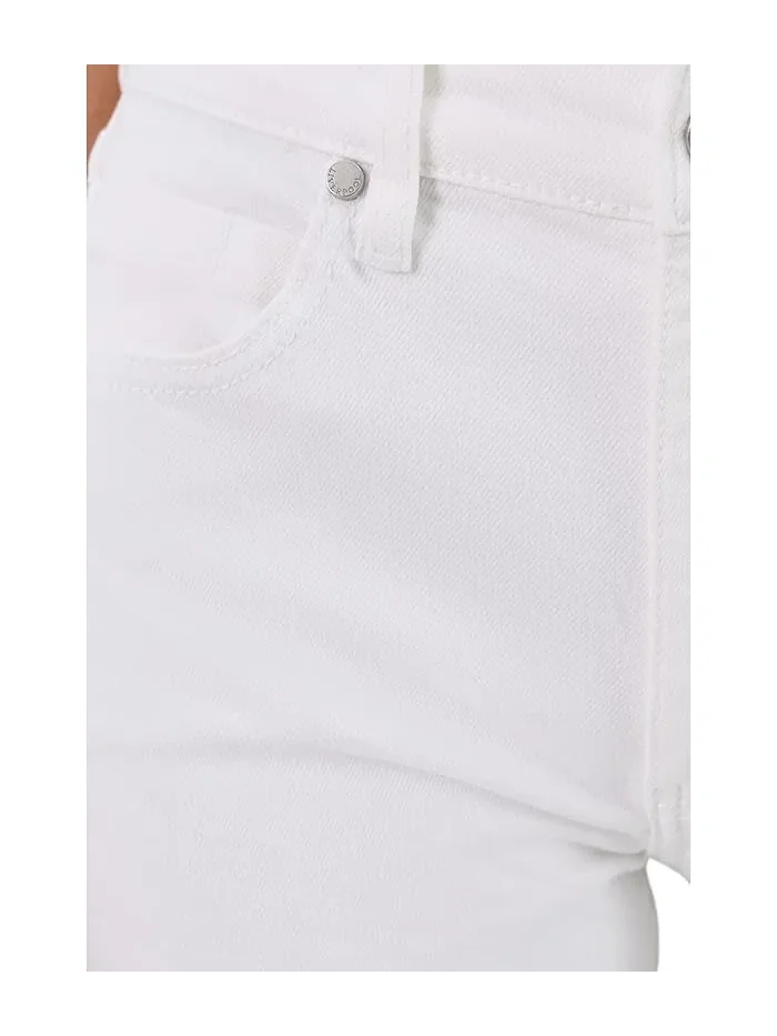 Джинсы с вышивкой Stride Mid-Rise Crop Wide Leg Liverpool Los Angeles — 5