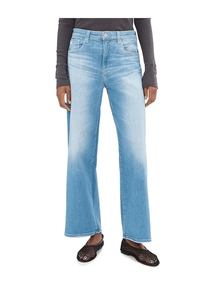 Джинсы широкие средней посадки укороченные Saige AG Jeans — 1