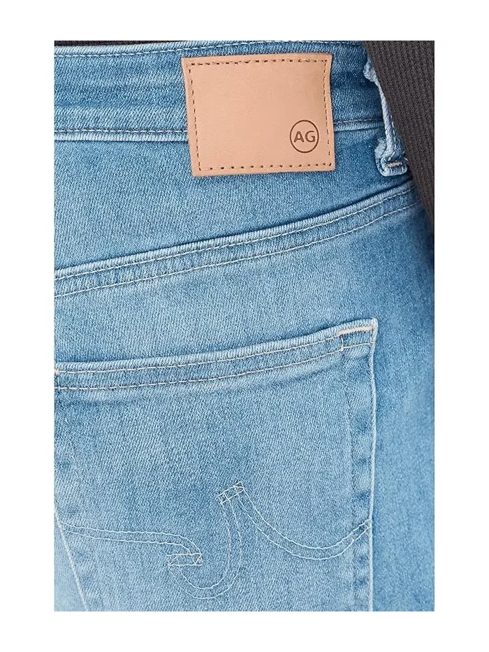Джинсы широкие средней посадки укороченные Saige AG Jeans — 5