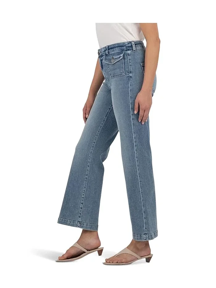 Джинсы клеш Kelsey High Rise Ankle Flare KUT from the Kloth, Wealth — 2
