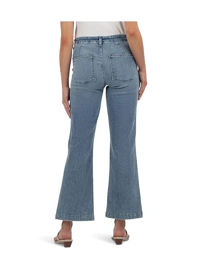 Джинсы клеш Kelsey High Rise Ankle Flare KUT from the Kloth, Wealth — 3