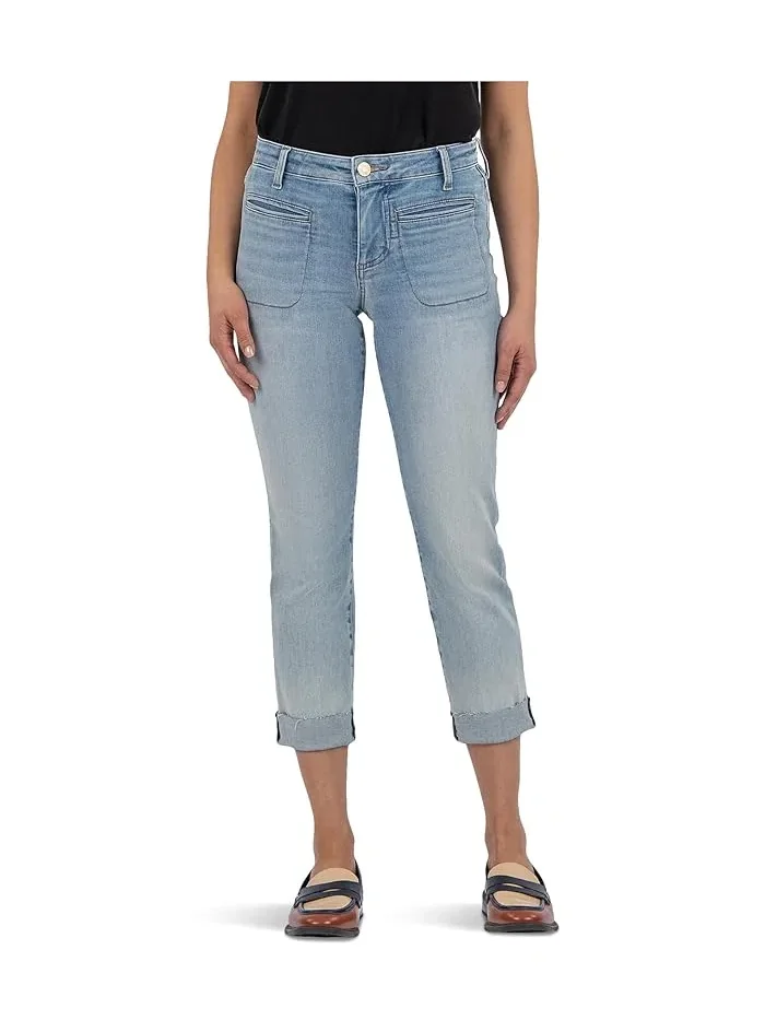 Джинсы прямого кроя Amy Crop KUT from the Kloth, Valor — 1