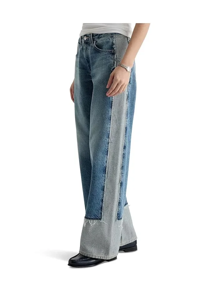 Джинсы свободные Adria Low Rise Baggy Wide Leg AG Jeans, 13 Years Otherworldly — 3
