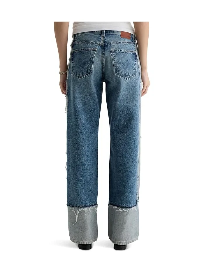 Джинсы свободные Adria Low Rise Baggy Wide Leg AG Jeans, 13 Years Otherworldly — 4