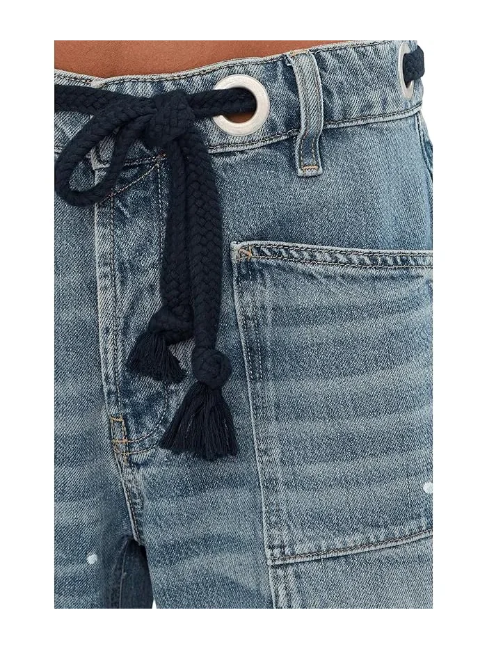 Джинсы прямого кроя Moxie Pull-On Barrel Free People — 5