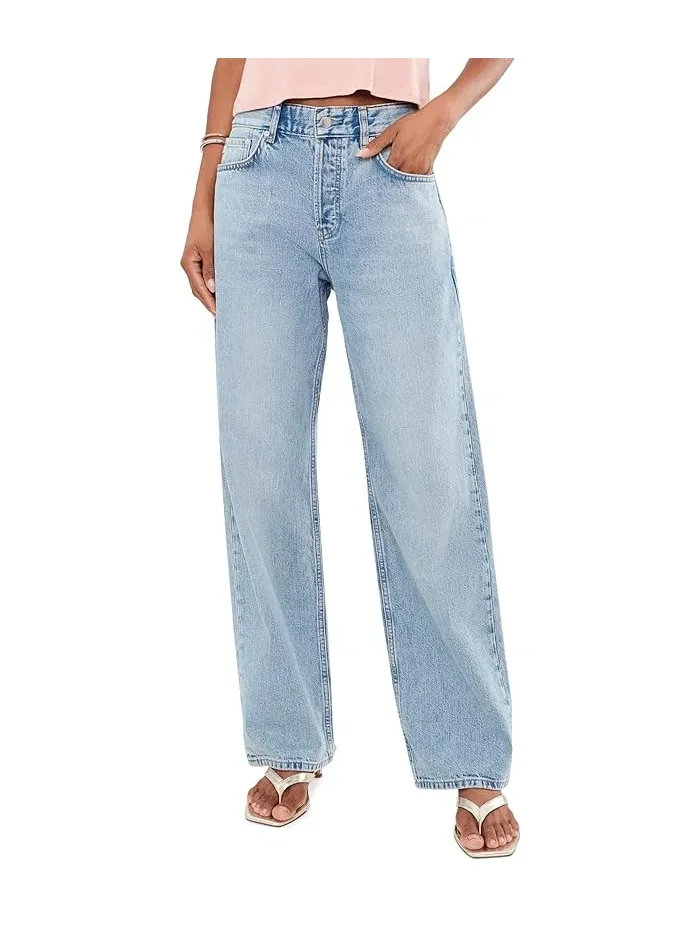 Джинсы Relaxed Straight Billie AG Jeans, Sulfur Faded Moss — 1