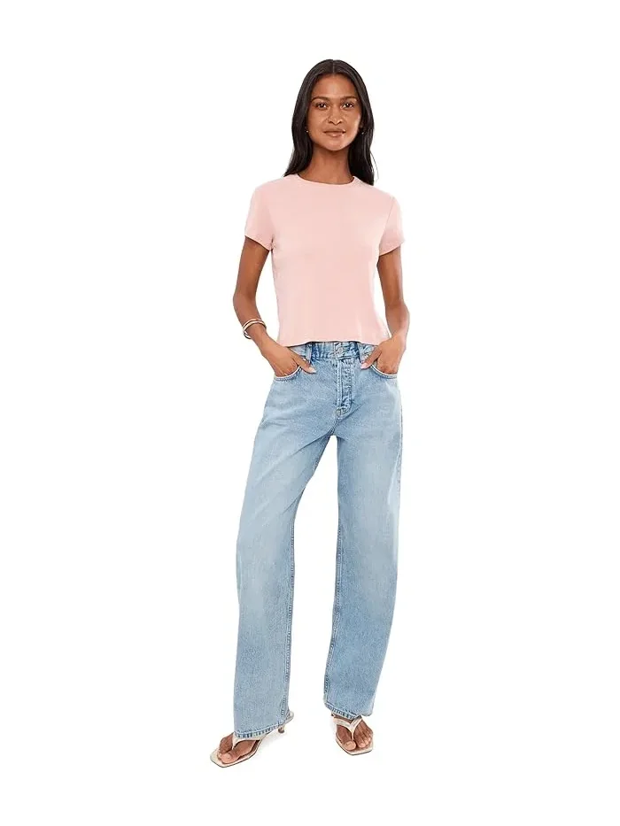 Джинсы Relaxed Straight Billie AG Jeans, Sulfur Faded Moss — 2