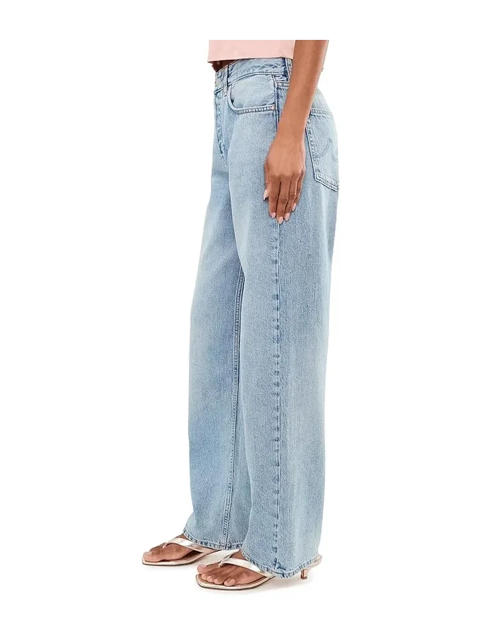 Джинсы Relaxed Straight Billie AG Jeans, Sulfur Faded Moss — 3