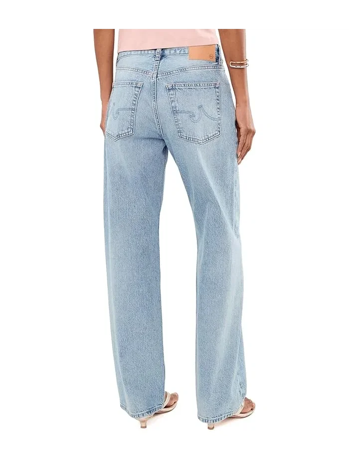 Джинсы Relaxed Straight Billie AG Jeans, Sulfur Faded Moss — 4