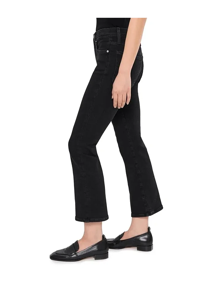 Джинсы клеш укороченные Madewell Stretch Flare Crop — 3