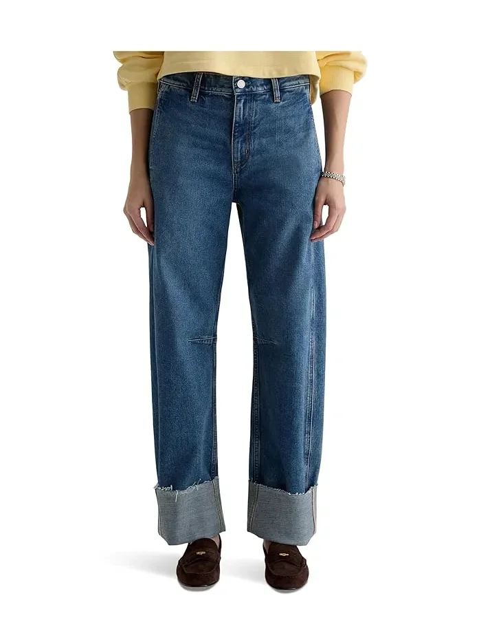 Джинсы высокие с манжетами Mercer AG Jeans, 11 Years Enrich — 1