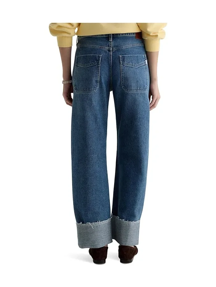Джинсы высокие с манжетами Mercer AG Jeans, 11 Years Enrich — 4